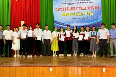 Trường Trung học phổ thông Nguyễn Tất Thành tổ chức cuộc thi Khoa học kỹ thuật cấp trường năm học 2025-2026